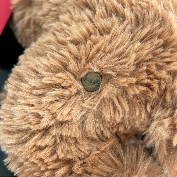 FAO Schwarz Plush Doodle Goldendoodle Brown Puppy Dog Floppy 14" With Tag - Picture 6 of 9